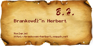 Brankován Herbert névjegykártya